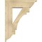 Ekena Millwork Merced Traditional Rough Sawn Bracket w/ Offset Brace, Douglas Fir, 8"W x 26"D x 34"H BKT0806X26X34MRC01RDF - alternate 4